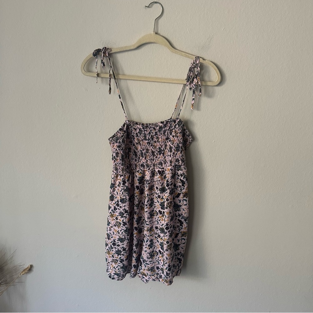 Urban Outfitters UO Out from Under Izzy Floral Smocked Romper L - Picture 3 of 10